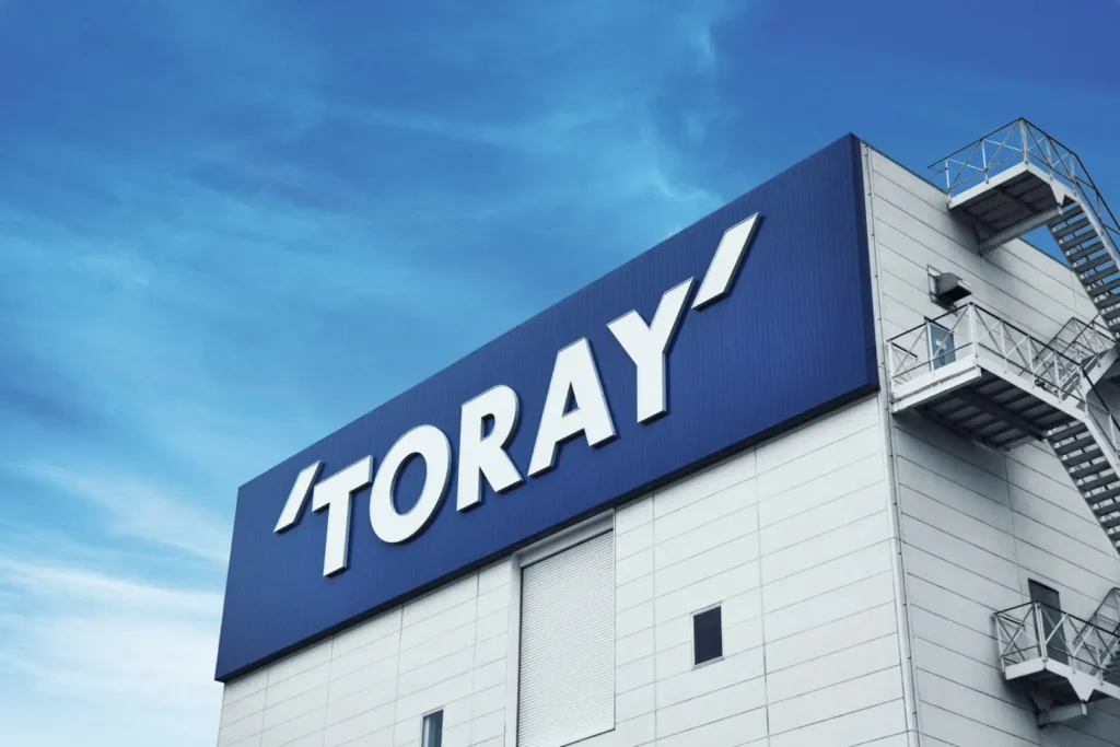 Exterior of Toray Industries building, a leading supplier of carbon fiber materials used in paddle face technology